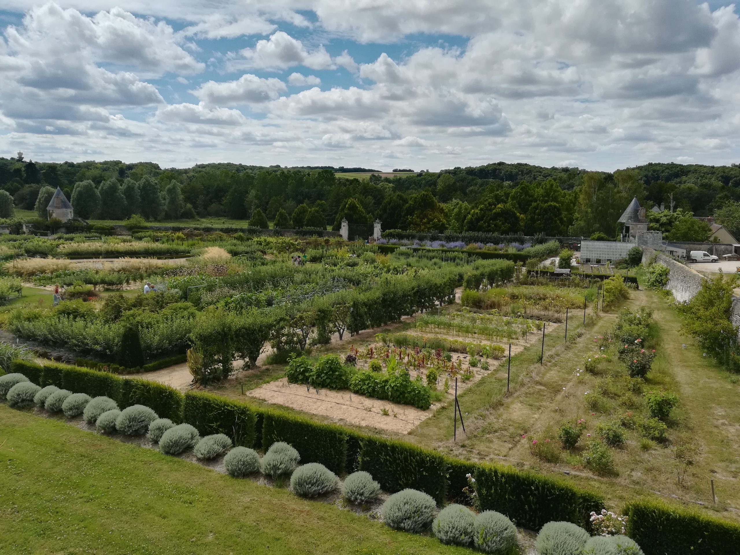 View of the Potager at Chateau de Valmer