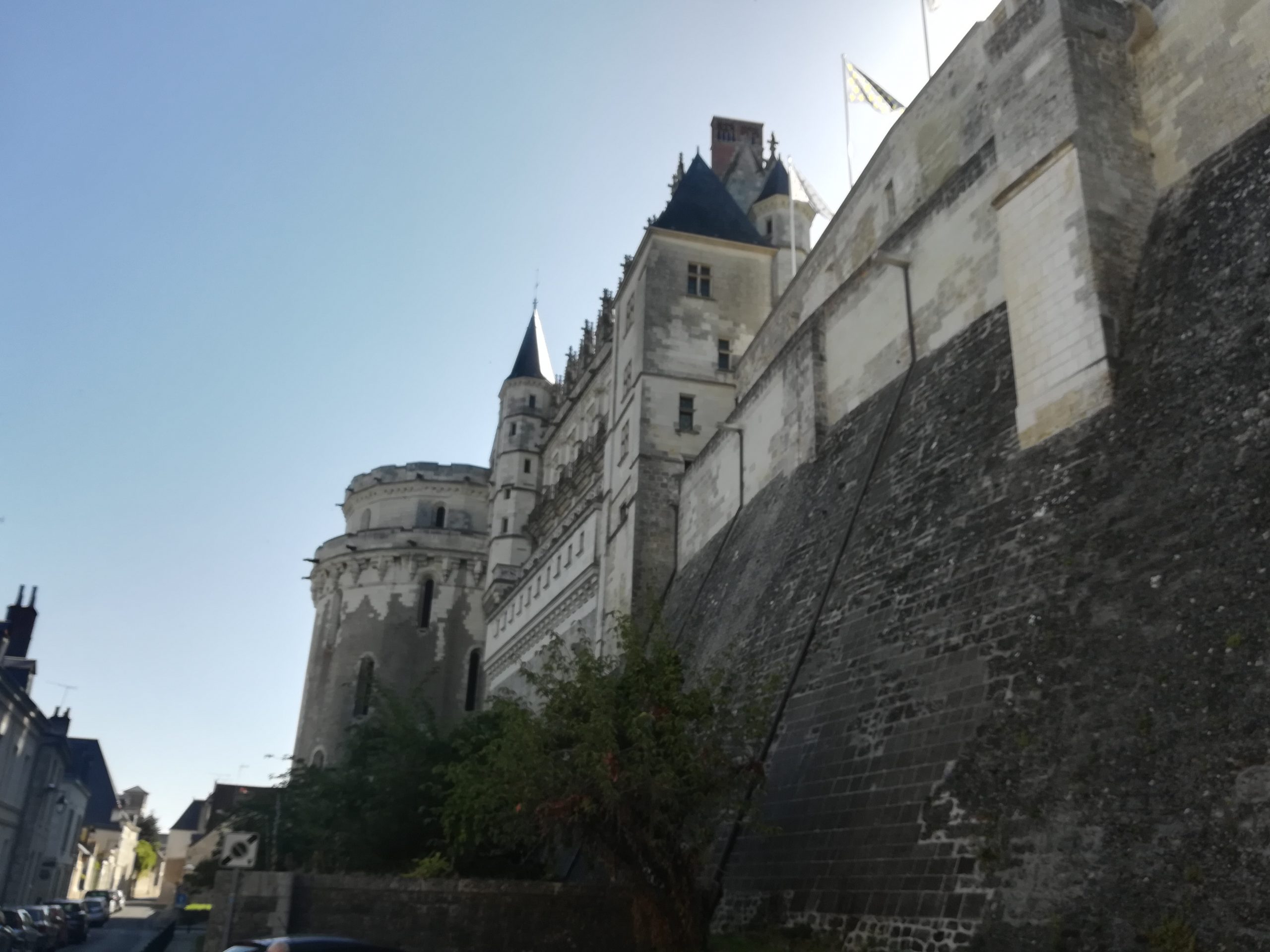 Chateau of Amboise from the streets below